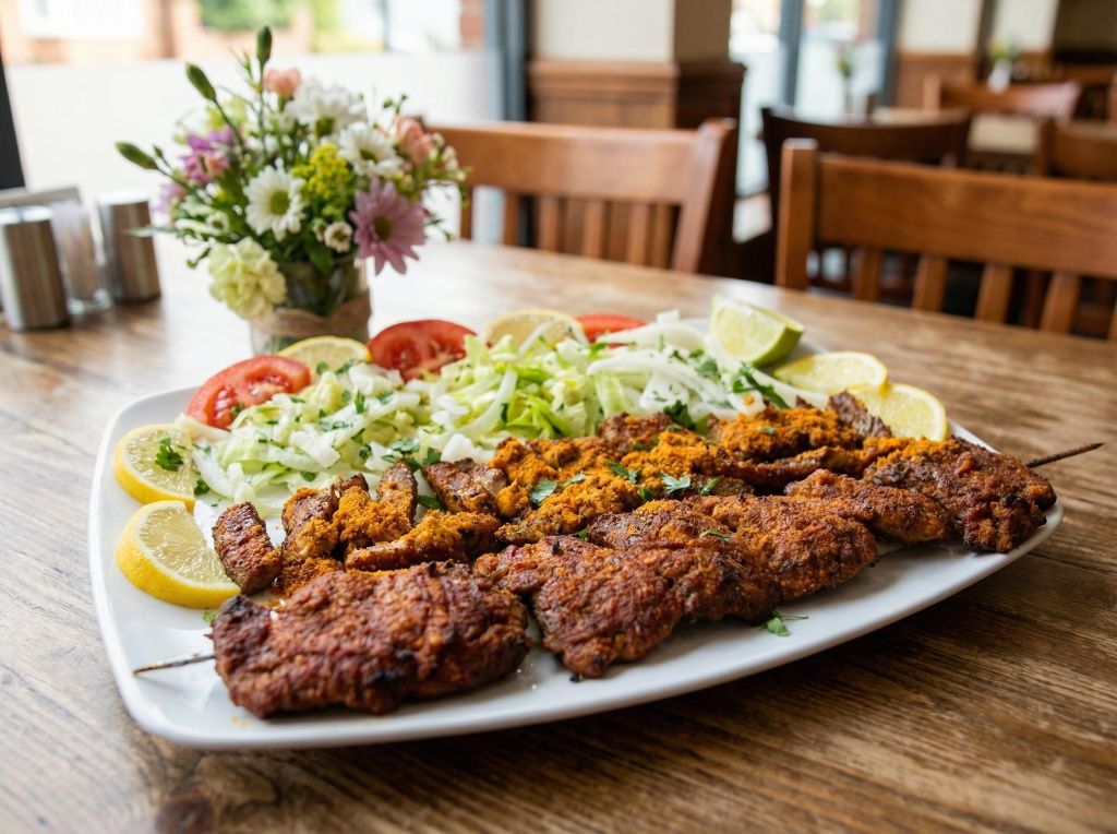 Signature Sudanese grill platter served in the restaurant